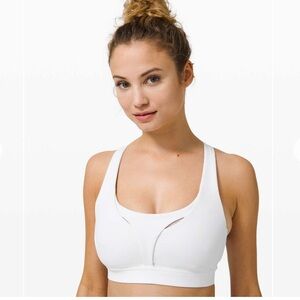 Lululemon White Stash It All Bra